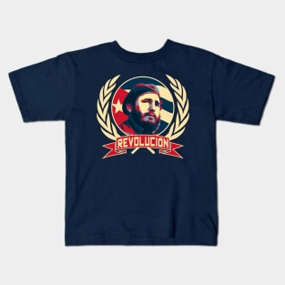 Fidel Castro Revolucion Kids T-Shirt